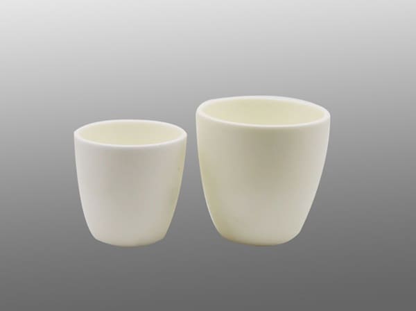 Conical Cylinder Shape Alumina Crucible