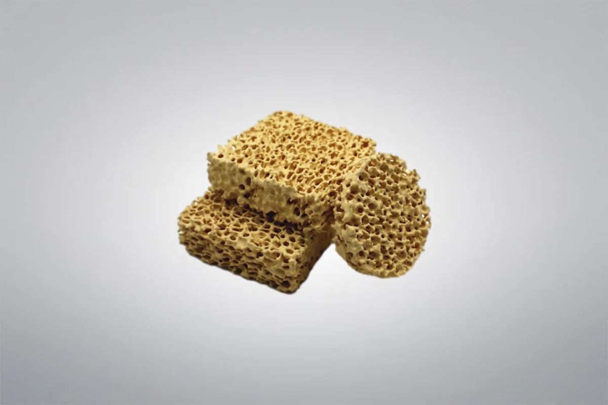 Magnesium Oxide Foam Filter